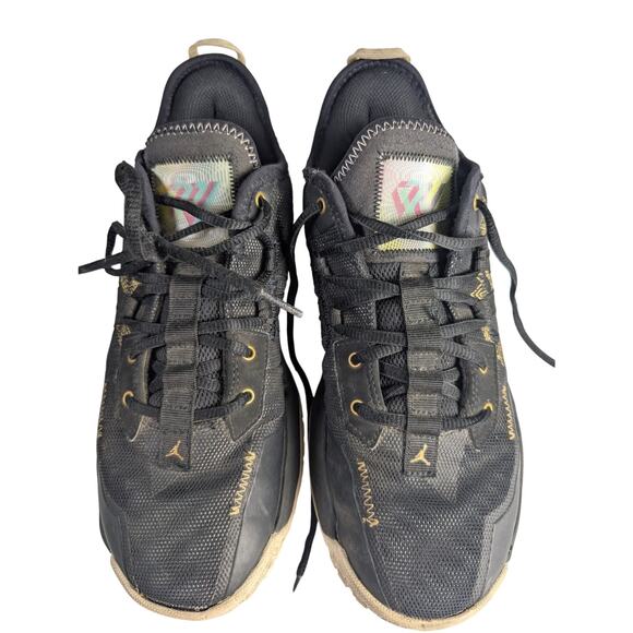 Nike Jordan One Take 2 Black Metallic Gold CW2457 007 Men's Size 8 US Basketball - Picture 3 of 10